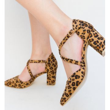Pantofi Piser Leopard