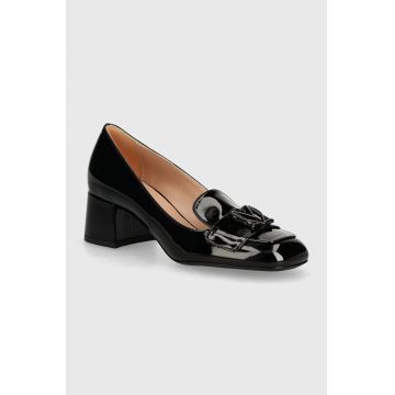 Love Moschino pumps culoarea negru, cu toc drept, JA10375G1LIHX000