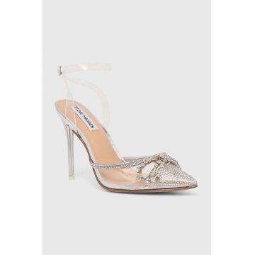 Steve Madden pantofi cu toc Vibrantly-R culoarea transparent, SM11002777