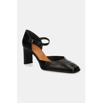 Billi Bi pantofi de piele culoarea negru, cu toc drept, A7486