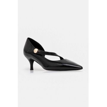 Furla stilettos de piele Sfera Mary Jane culoarea negru, YI42SFE Y57000 O6000