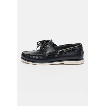 Pantofi boat din piele Navigator