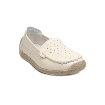 Pantofi dama 60273 crem