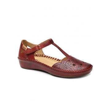 Pantofi dama decupati 655 0734 bordo