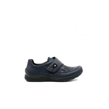 Pantofi dama - navy - cu talpa joasa