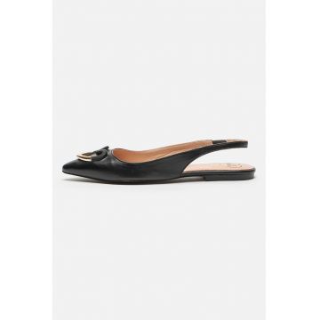 Balerini slingback de piele