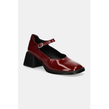 Vagabond Shoemakers pantofi de piele ANSIE culoarea bordo, cu toc drept, 5445-260-42