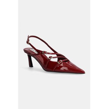 Steve Madden pantofi cu toc Liana culoarea bordo, SM11003386