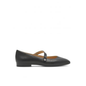 Balerini dama - 390312 - Piele naturala - Negru