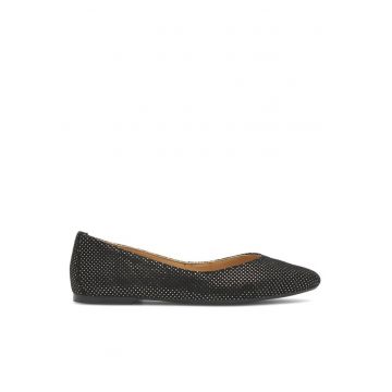 Balerini dama - 432210 - Piele intoarsa - Negru