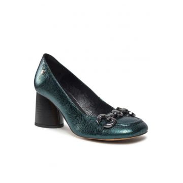 Pantofi dama - 303444327 - Verde - Piele intoarsa