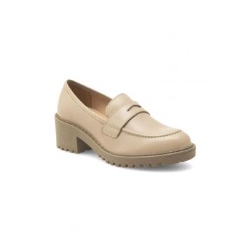 Pantofi dama - 361091 - Piele naturala - Bej