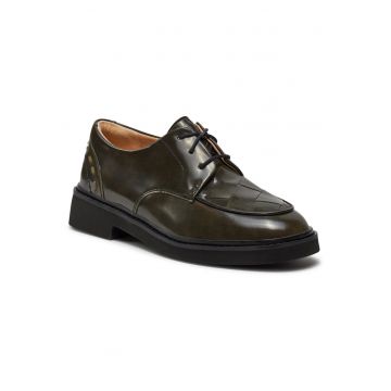 Pantofi oxford dama - Piele naturala - Negru