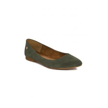 Balerini dama 744867 - Piele naturala - Verde