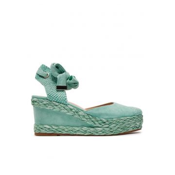 Pantofi dama 303771379 - Piele intoarsa - Verde