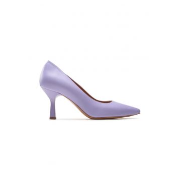 Pantofi dama - Piele naturala - Violet -