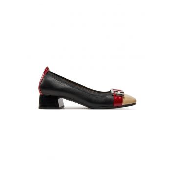 Balerini dama - 304398 - Piele naturala - Negru