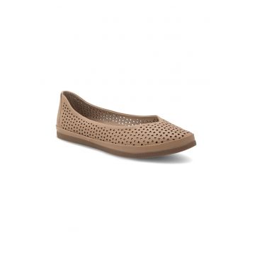 Balerini dama - 437949 - Piele naturala - Bej