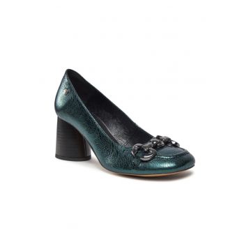 Pantofi dama - 303444 - Piele naturala - Verde