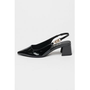 Pantofi slingback cu toc cuban