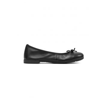 Balerini dama - 80742 - Piele naturala - Negru