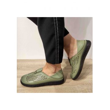 Pantofi Perforati Dama 822 - 37 - Verde