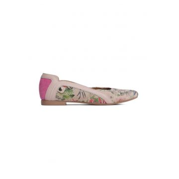 Balerini dama - 62784 - Piele naturala - Bej