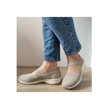 Pantofi Casual Dama 100453 Tpe - 38 - Taupe