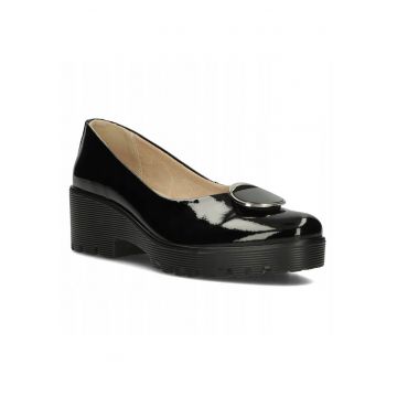 Pantofi de dama - Piele naturala - Negru -