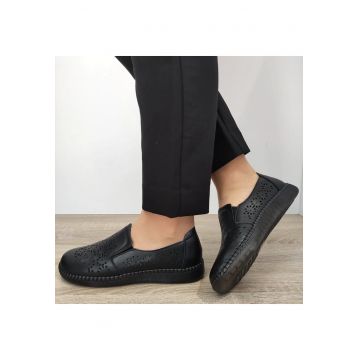 Pantofi Perforati Dama 991-1 Negri - Negru