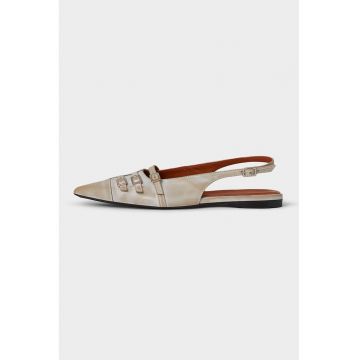 Balerini slingback din piele