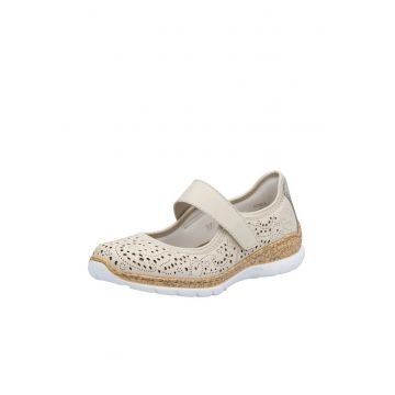 Pantofi dama perforati N4299 60-bej-