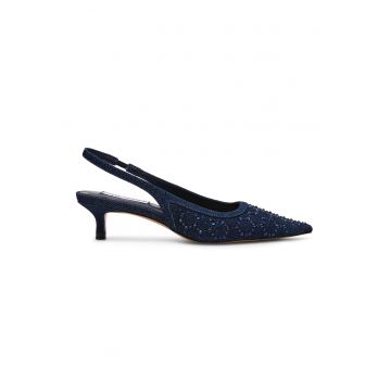 Pantofi slingback cu toc kitten