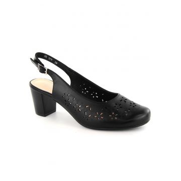 Pantofi slingback pentru femei - BM193532 - Negru