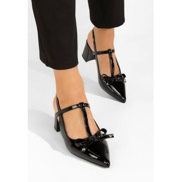 Pantofi slingback Margit negri Pantofi slingback Margit negri