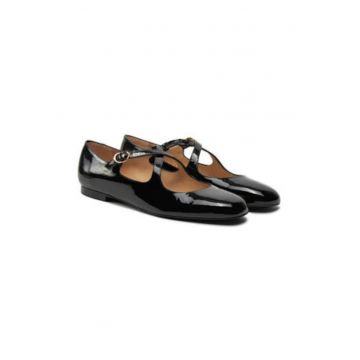 Balerini dama -  piele lacuita - negru - Balerini dama -  piele lacuita - negru -