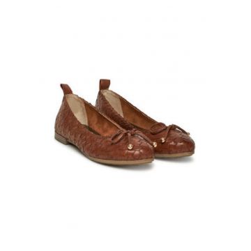 Balerini dama -  piele naturala - maro - Balerini dama -  piele naturala - maro -