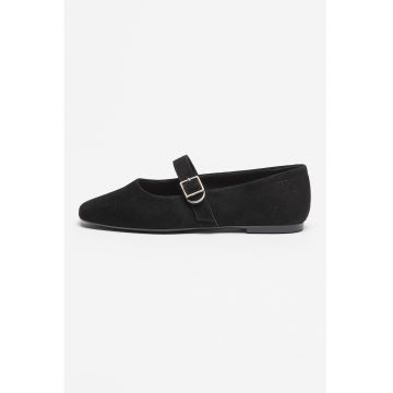 Balerini Mary Jane de piele intoarsa Jolin Balerini Mary Jane de piele intoarsa Jolin
